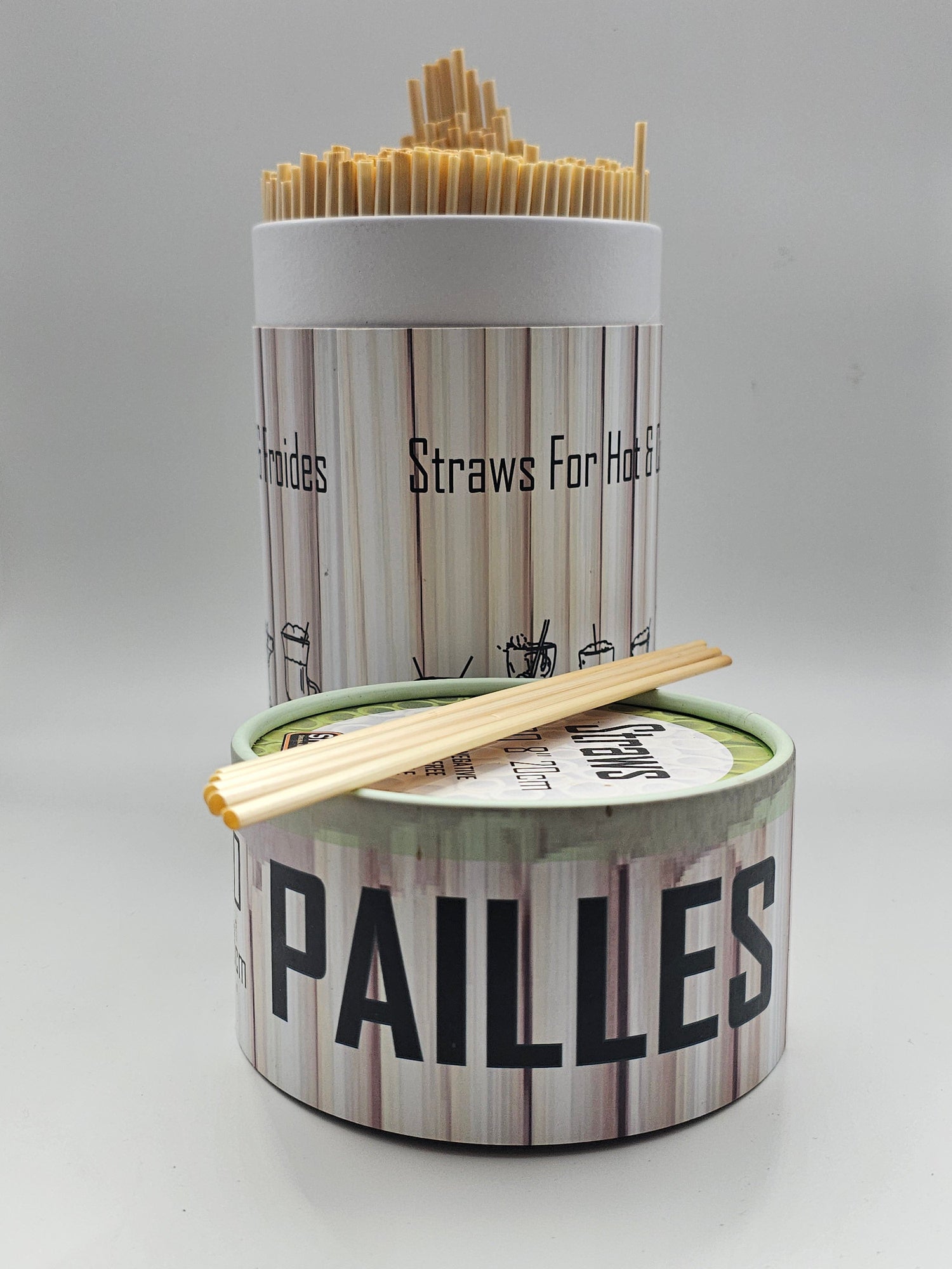 Hygienic Cylinder Packed OG Straws - Dispenser