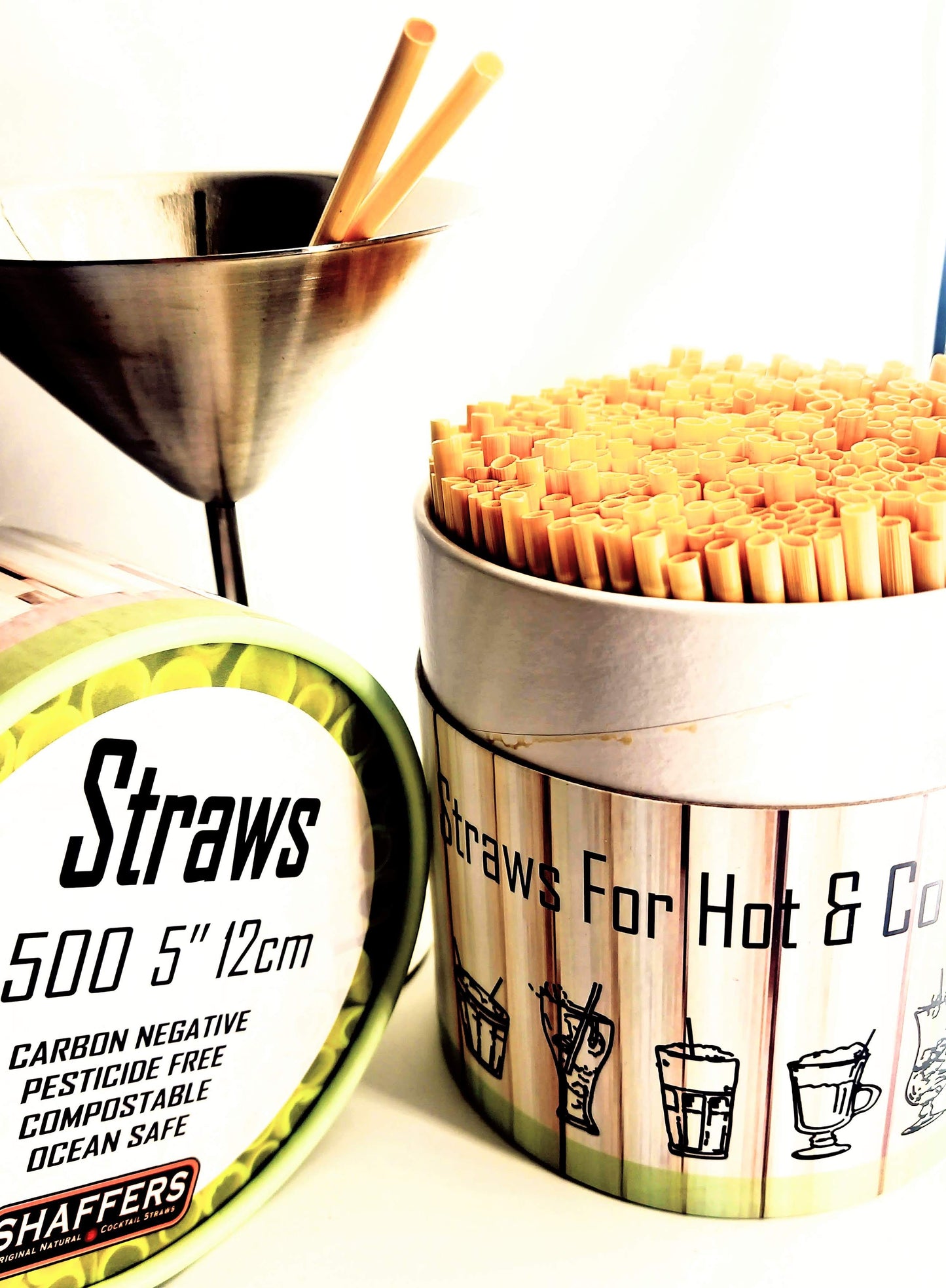 OG Rye Cocktail Straws - 5 inch Bulk Professional Pack (5,000 straws)