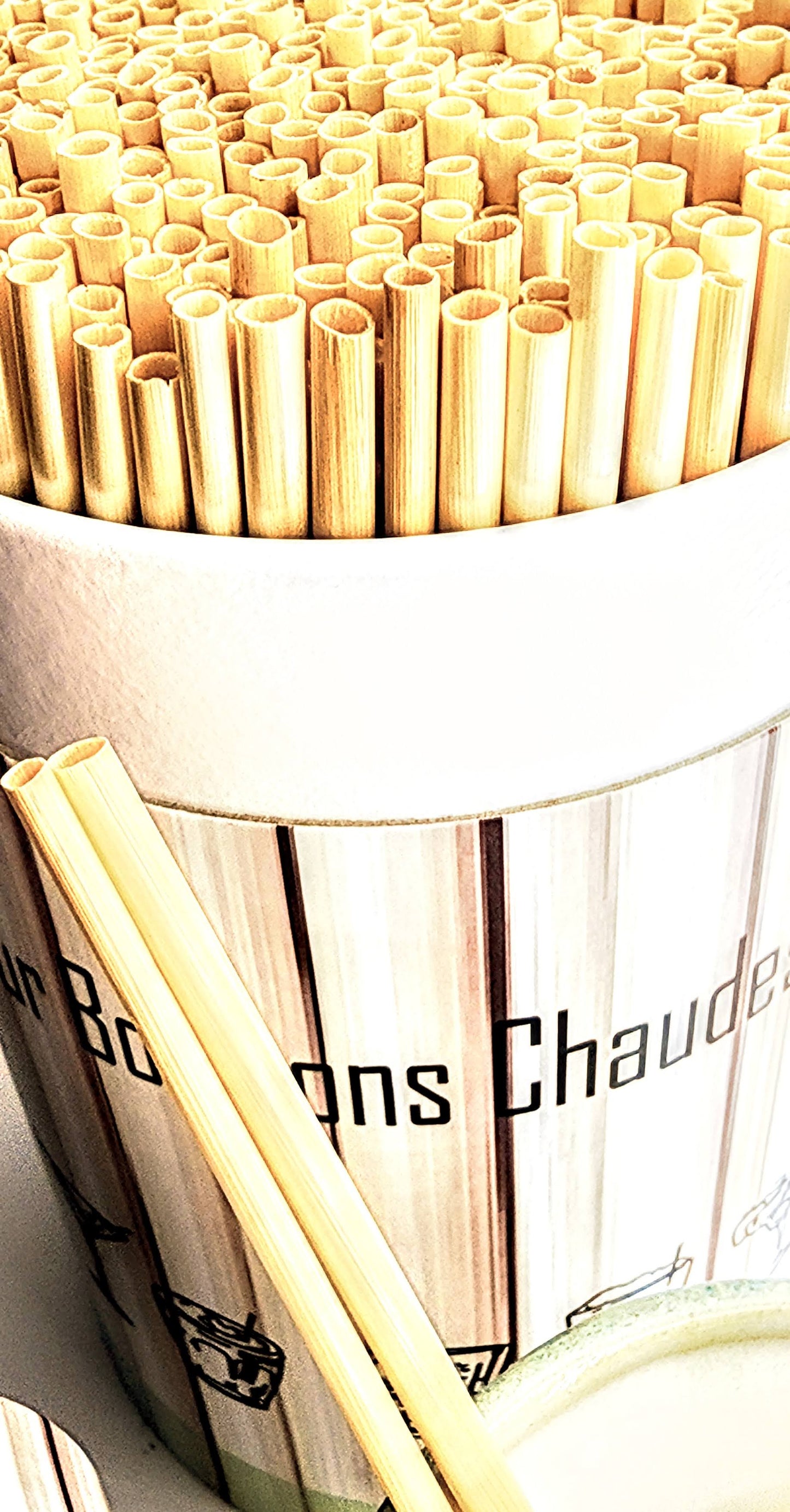 OG Rye Cocktail Straws - 8 inch Long Tall Professional (500 pack)