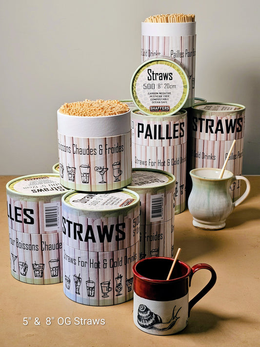 OG Rye Cocktail Straws - Mixed Size Bulk Pack (5000 straws total)