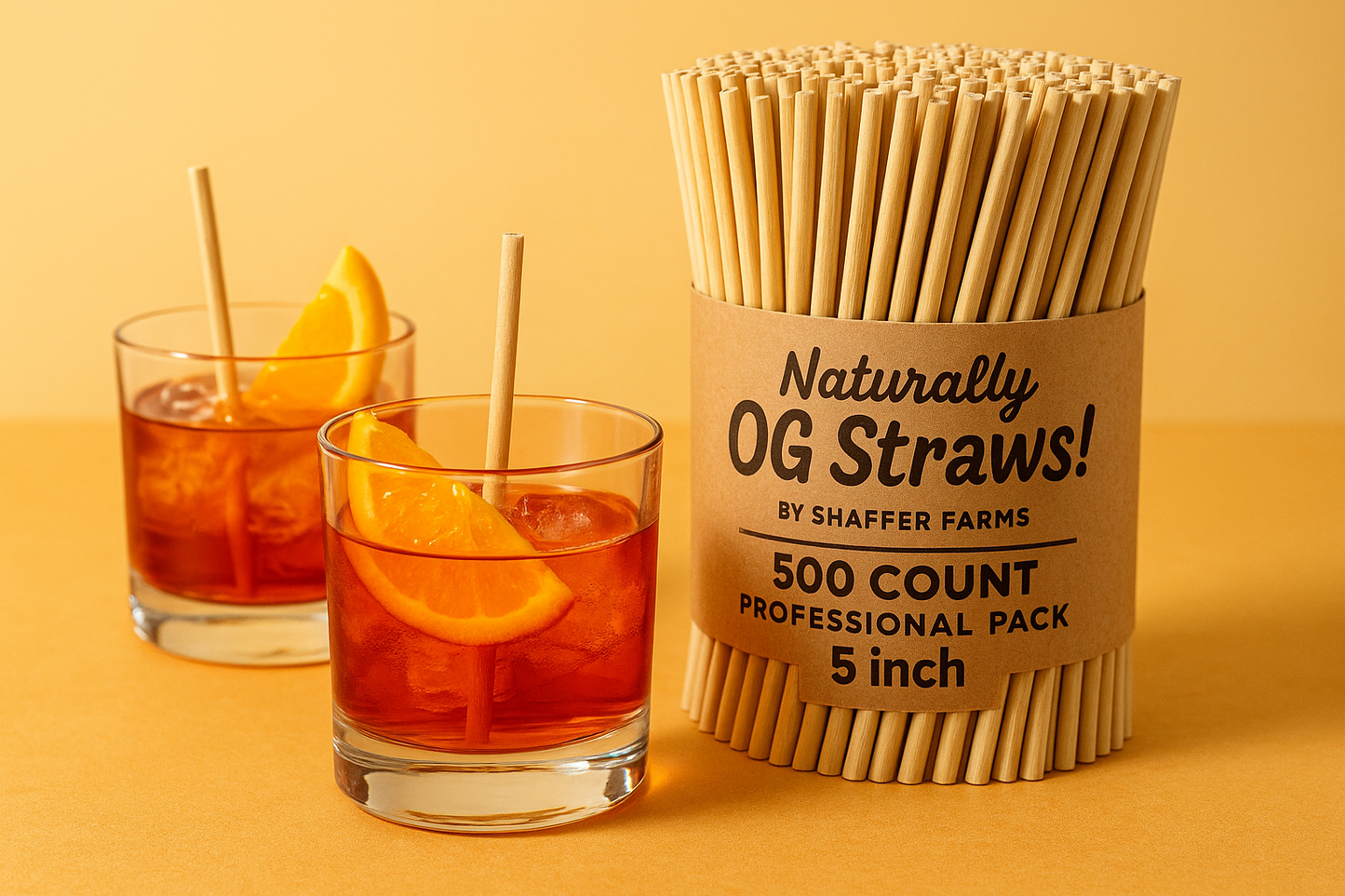 500-pack professional 5-inch rye straws hero image