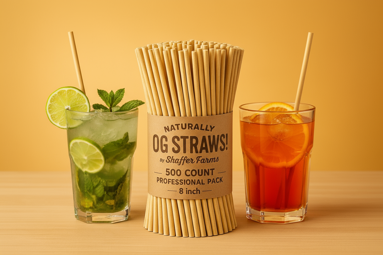 8-inch professional rye straws hero image