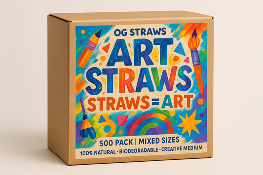 Art Straws 500-Pack Artsy Design