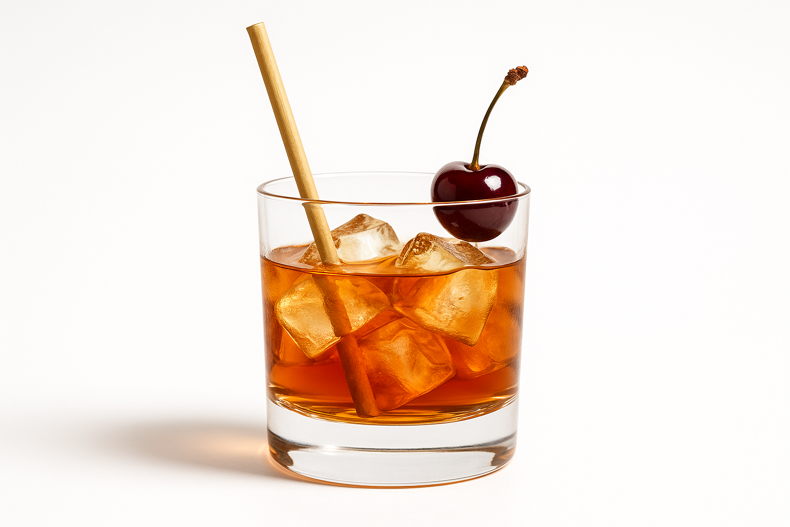 Bourbon Cocktail with OG Straw