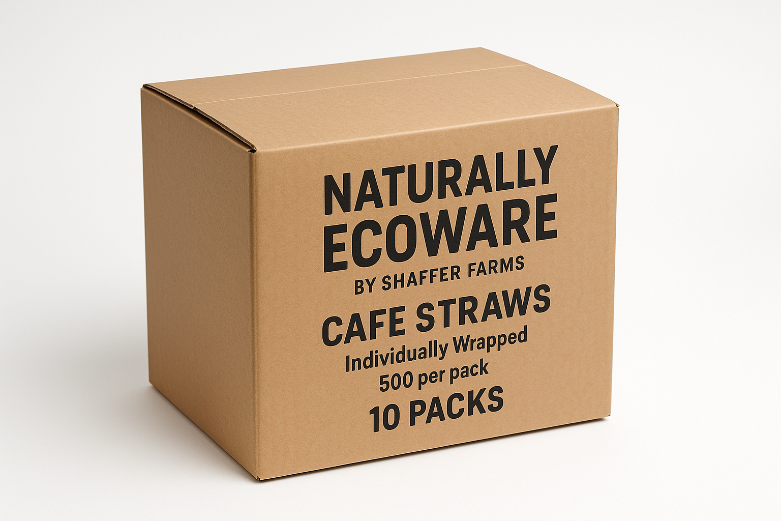 Cafe Straws Shipping Carton - 10 Packs