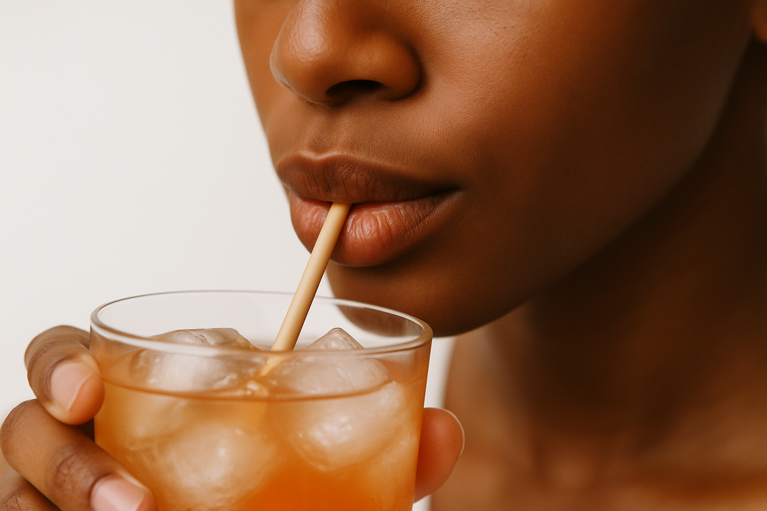 Close-Up Lips Nose Drink with 4mm Straw