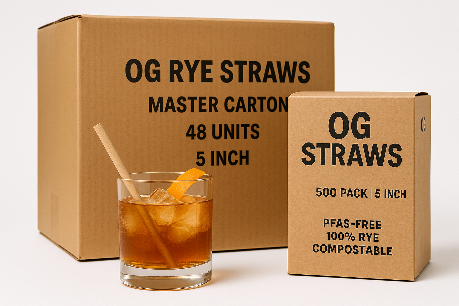 OG Rye Straws 5-Inch Master Carton Hero Image