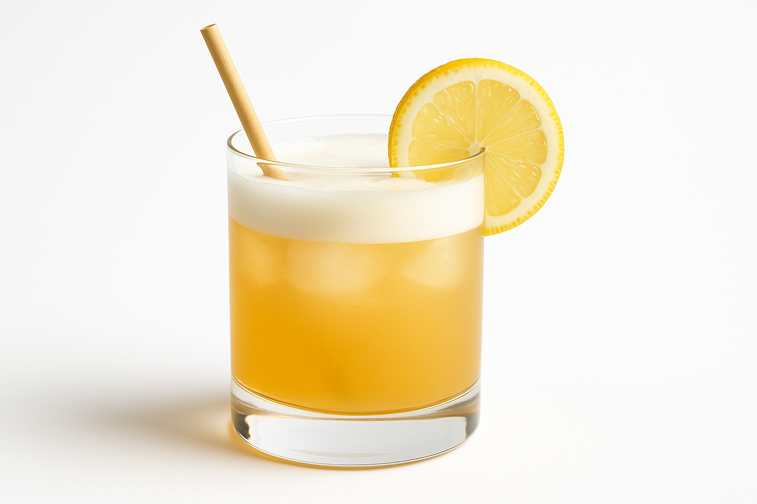 Whiskey Sour with an authentic premium OG Straw